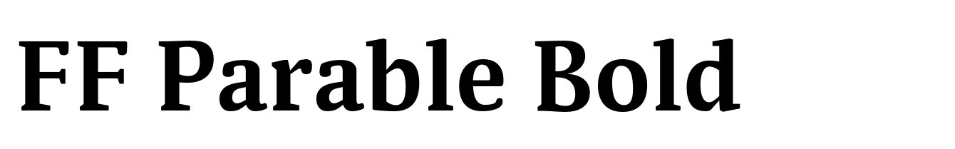 FF Parable Bold